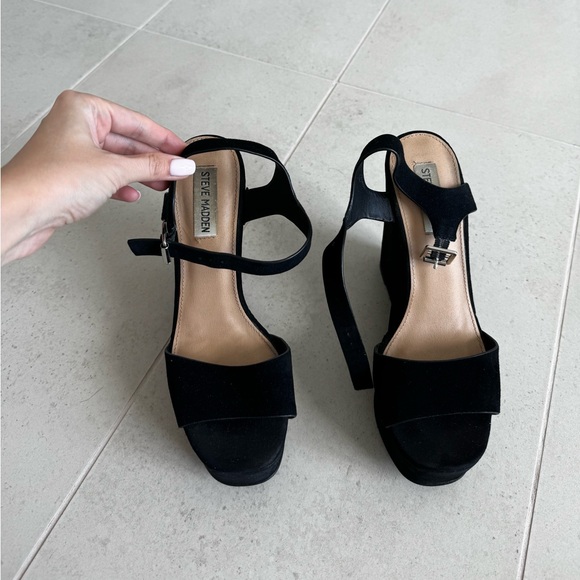 Steve Madden Platform Sandals black - Picture 1 of 4